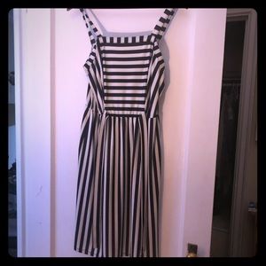 Black and white striped